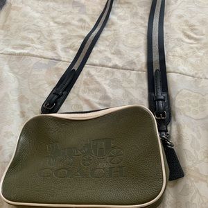 Coach Cross Body bag in an army green
